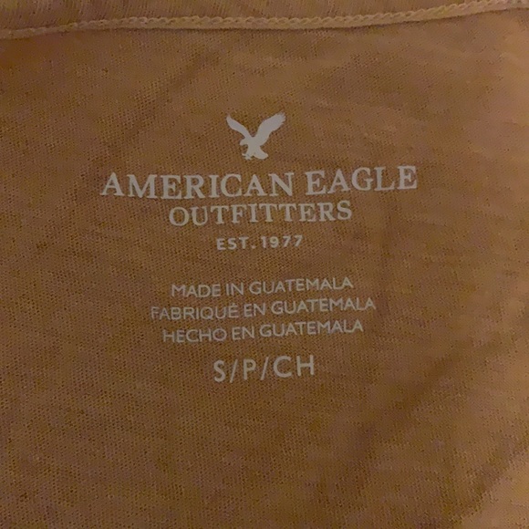 Dark yellow, AE, lettuce edge, soft T-Shirt, Small - Picture 2 of 2